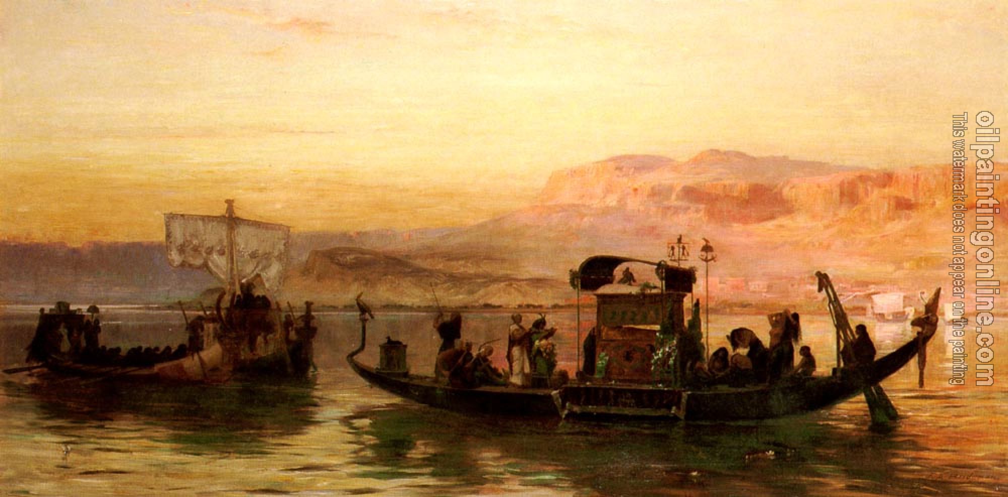 Frederick Arthur Bridgman - Cleopatras Barge